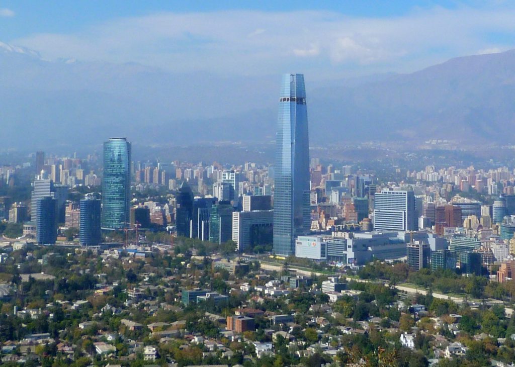 vista parcial de santiago de chile 2013