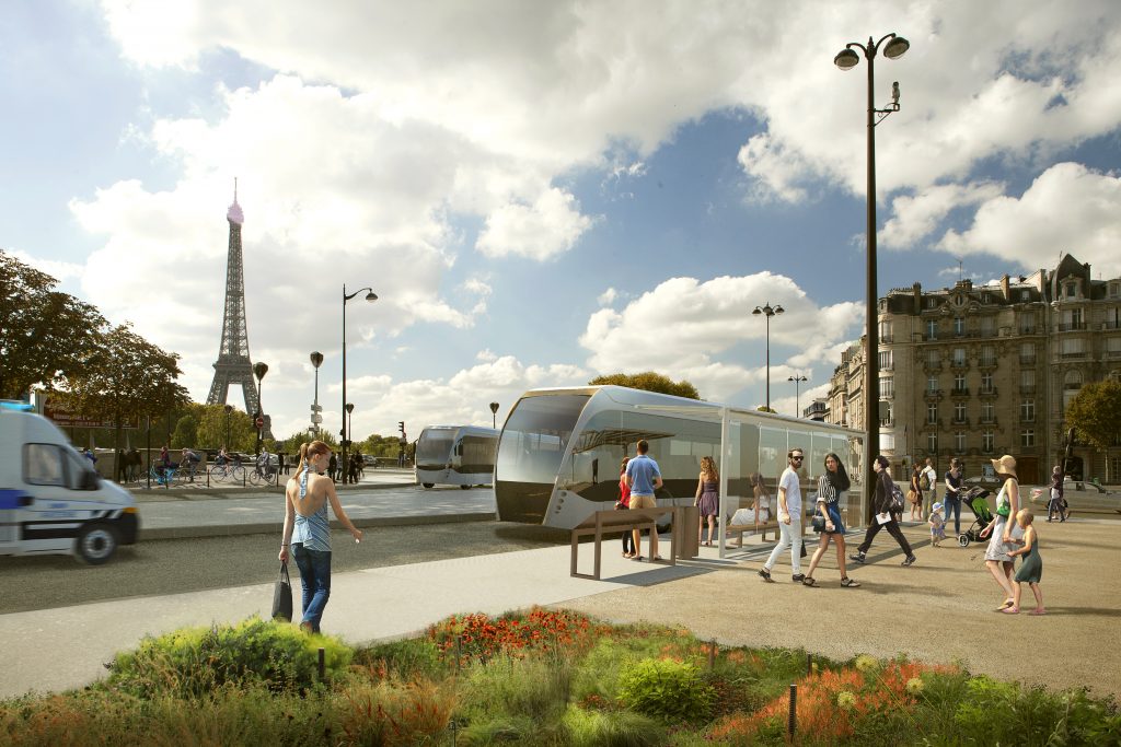 Projet tram BHNS Paris quais hauts rive droite