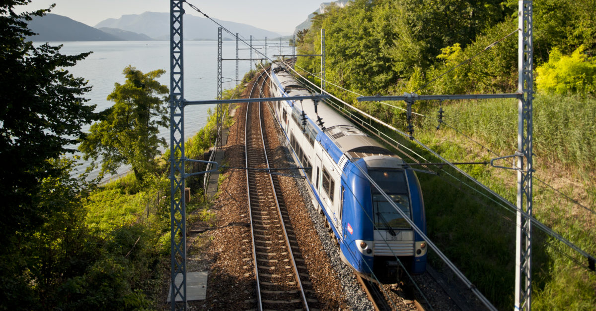 Circulation de TER en Rhone Alpes