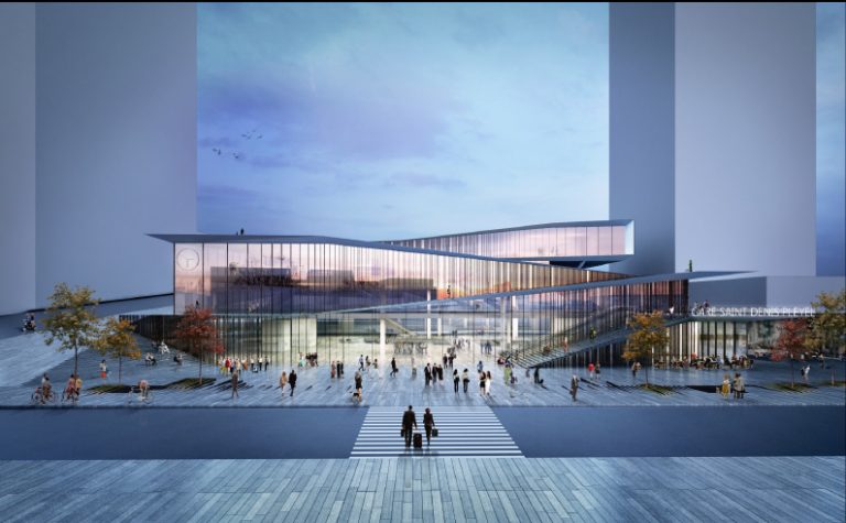 Gare de Kengo Kuma pour Saint-Denis Pleyel