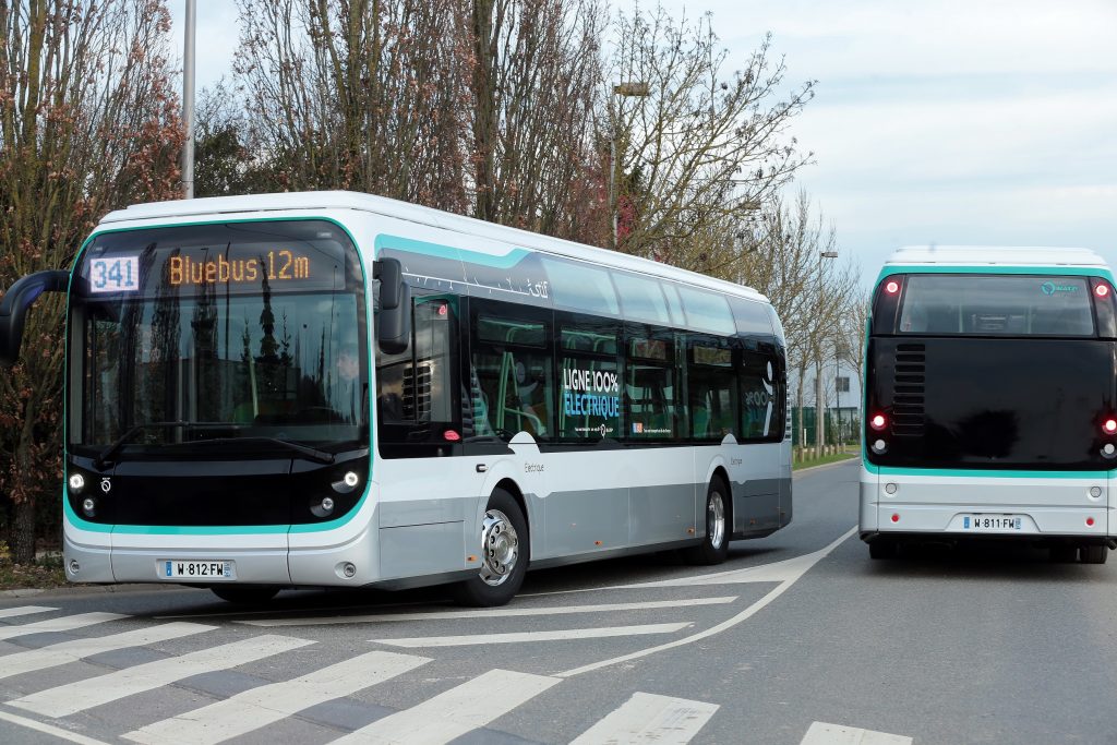 Ligne 341 RATP bus électrique Bolloré