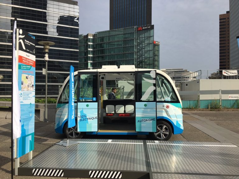 Navya la Défense expérimentation juillet 2017