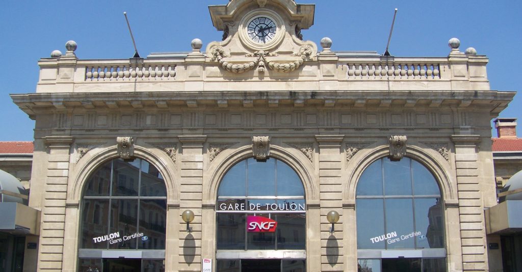 Le financement de la ligne nouvelle Provence Côte d’Azur est signé 10 Vue de la façade de la gare de Toulon dans le Var.
Date 17 juillet 2009
(c) Florian Pépellin