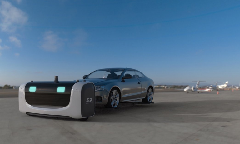 Stan le robot-voiturier de l'aéroport Lyon Saint-Exupéry