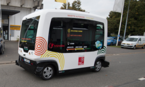 Navette autonome Transdev Easymile à Rungis