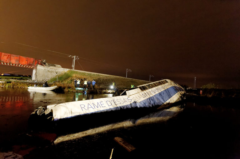 Accident de la rame d'essai sur la LGV Est-européenne phase 2 à Eckwersheim le 14 novembre 2015