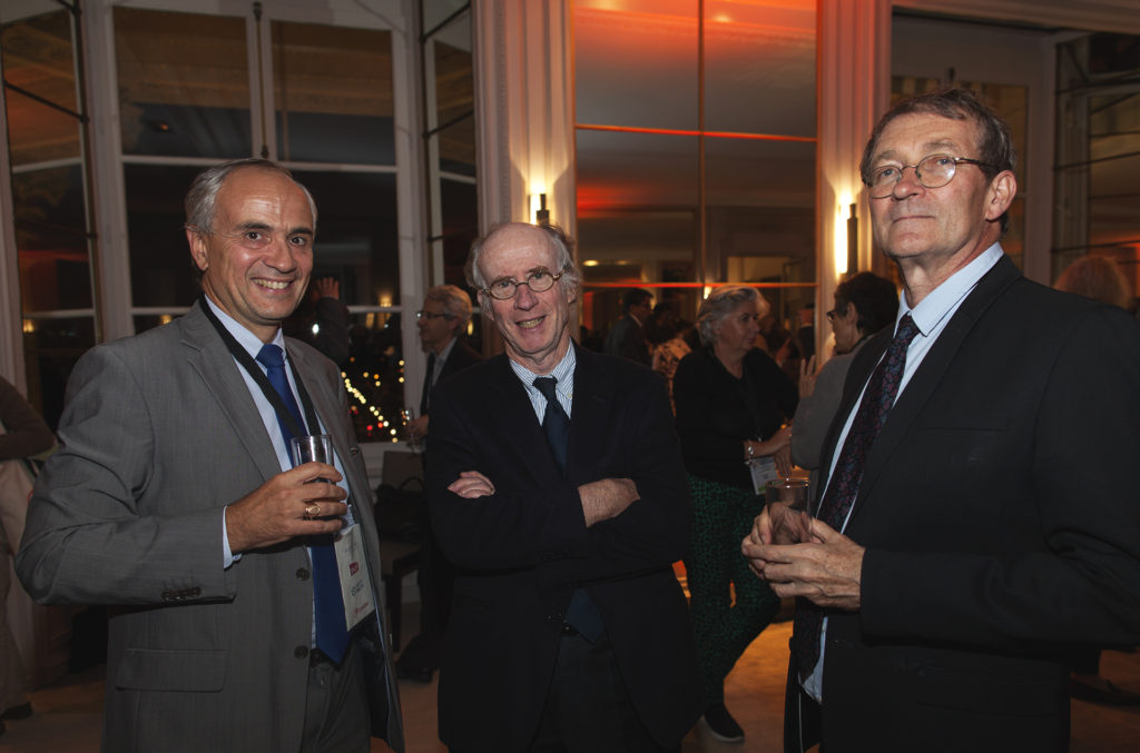 Serge Michel (SNCF Réseau) avec Vincent Lalu et François Dumont (VR&T).