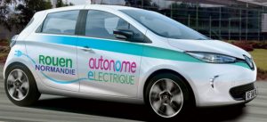 ZOE électrique autonome Rouen Métropole