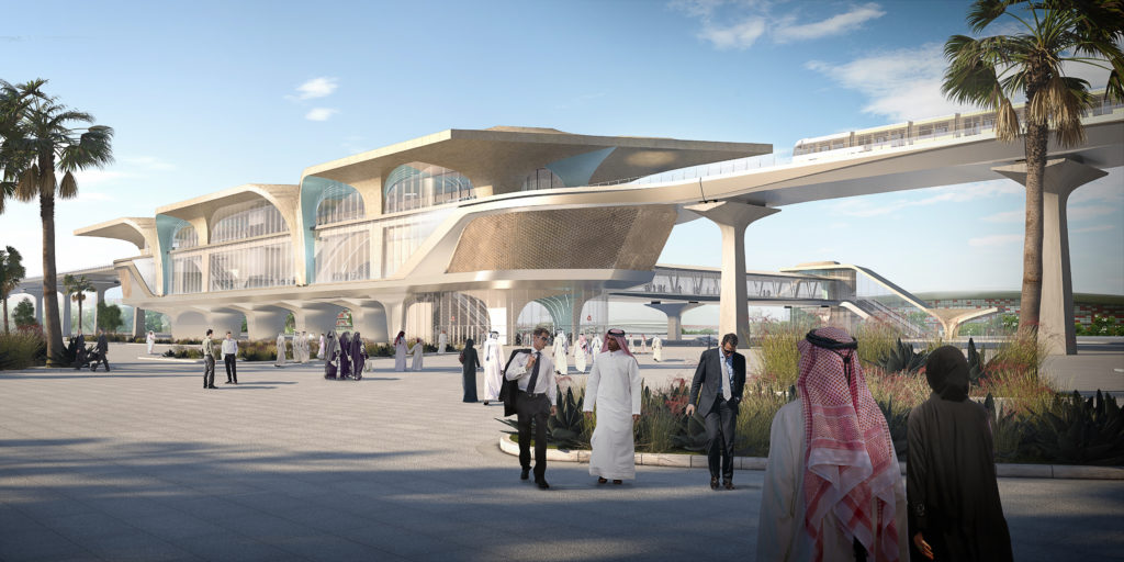 (c) UNStudio
Futures stations du metro de Doha dessinées par UNStudio