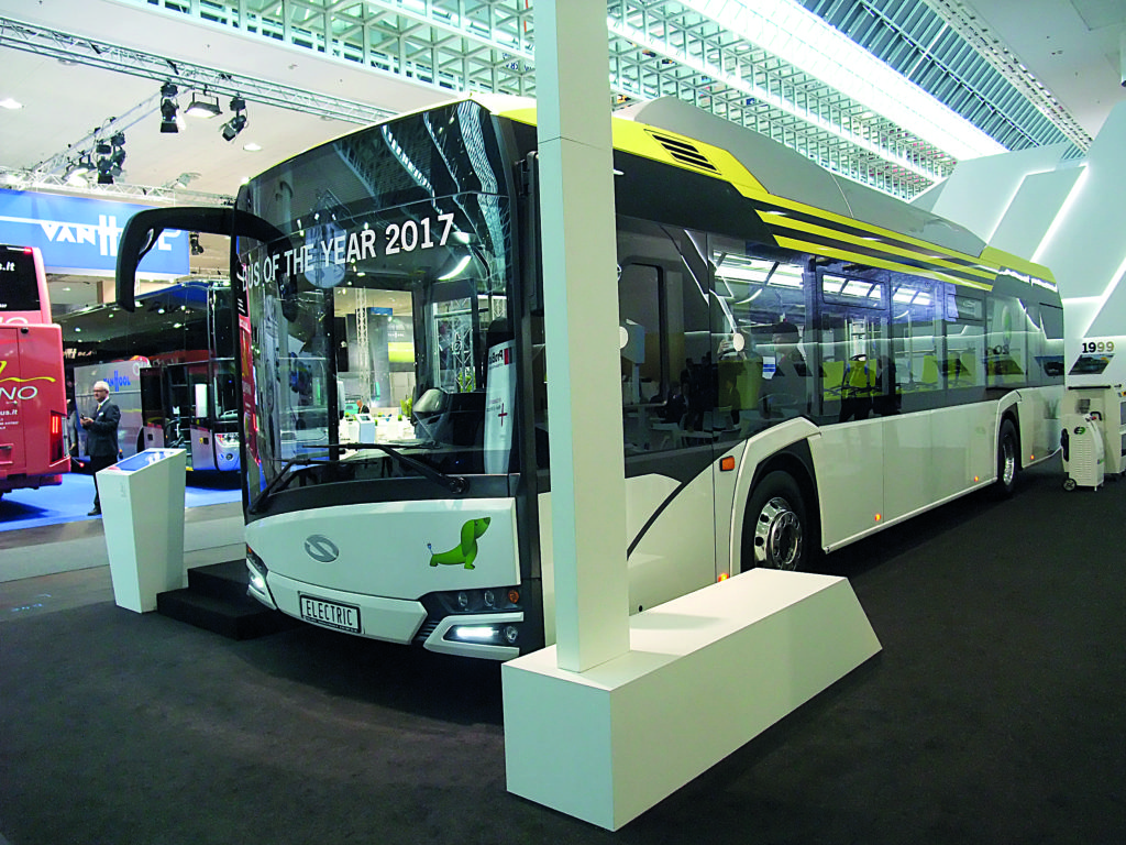 Pour son nouvel autobus électrique Urbino 12, 
le constructeur polonais Solaris s’est vu décerner la distinction de 
« Bus of the year 2017 ».