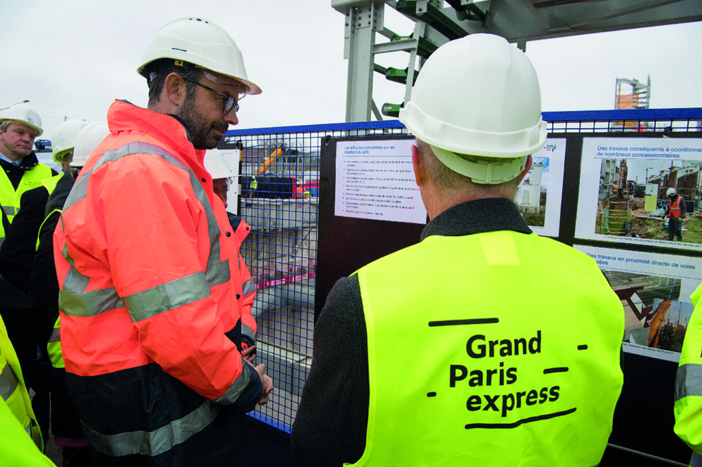 Déplacement à Champigny sur Marne - Chantier de la ligne 15 Sud, tronçon T2C le 23.01.18.