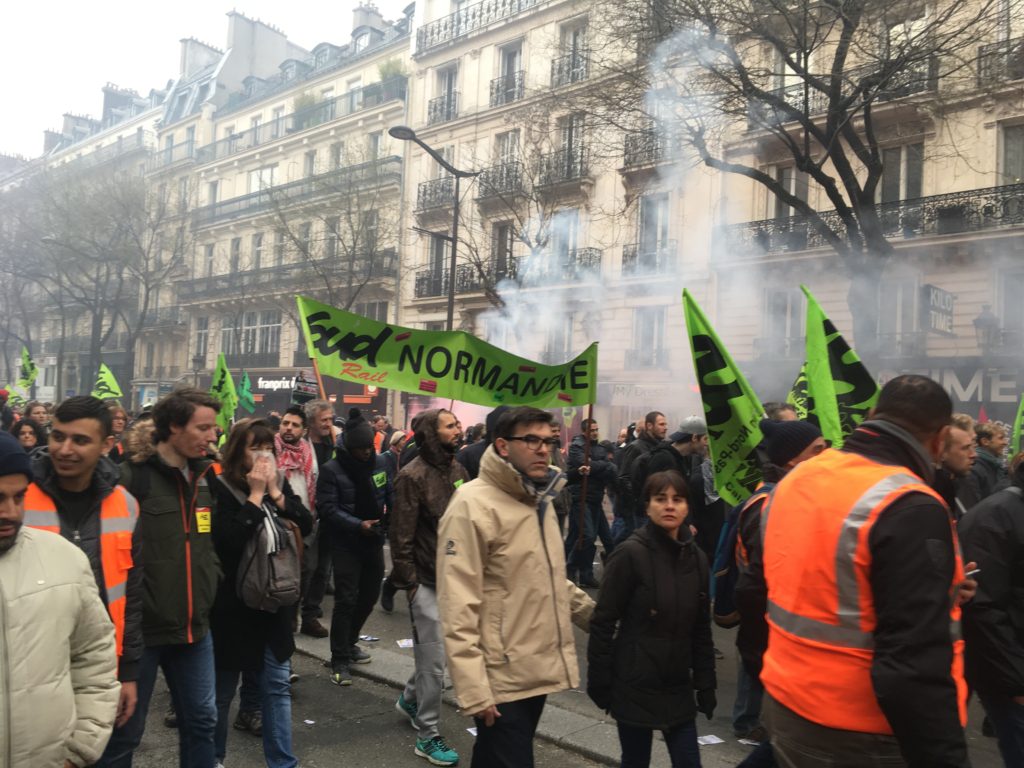 Manifestation syndicat SUD