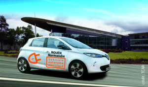 ZOE véhicule autonome Rouen Transdev