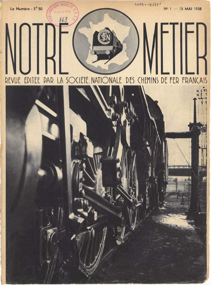 80 ans SNCF premier numéro de Notre métier