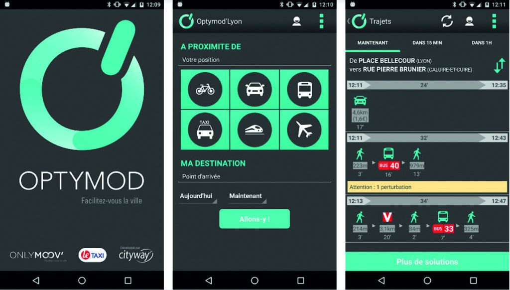 Initialement décliné 
pour les transports 
de personnes, 
Optimod’Lyon 
a désormais intégré 
des programmes pour résoudre les problèmes de fret urbain.