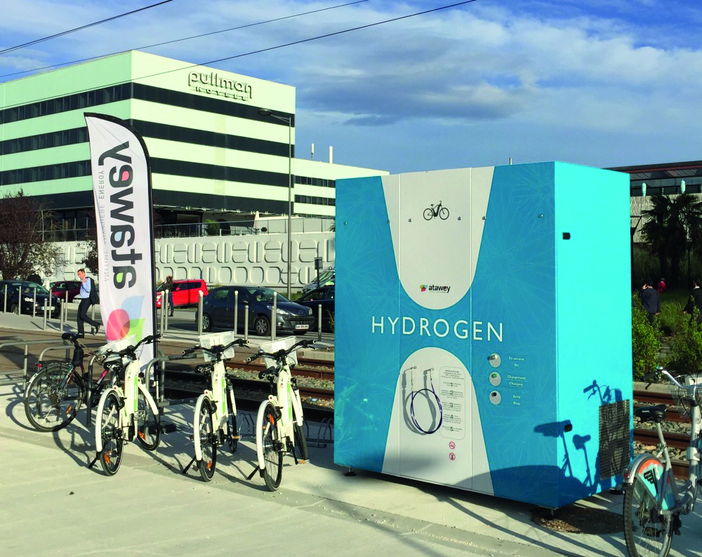 station hydrogène vélo © Atawey