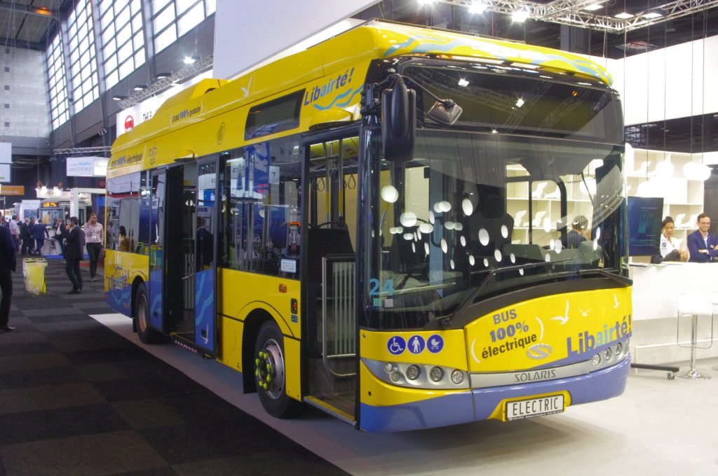 Accord pour le rachat de Solaris par CAF 5 Bus Solaris Urbino électrique pour Sète Agglopole Mobilité