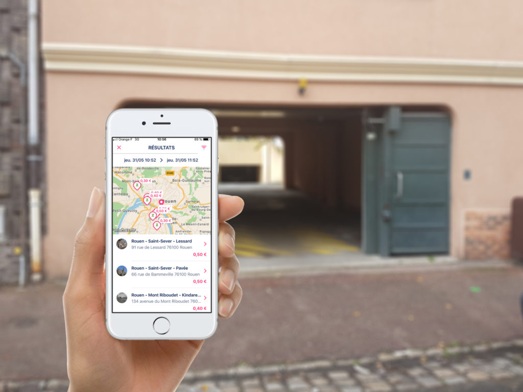 mockup entre parking rouen