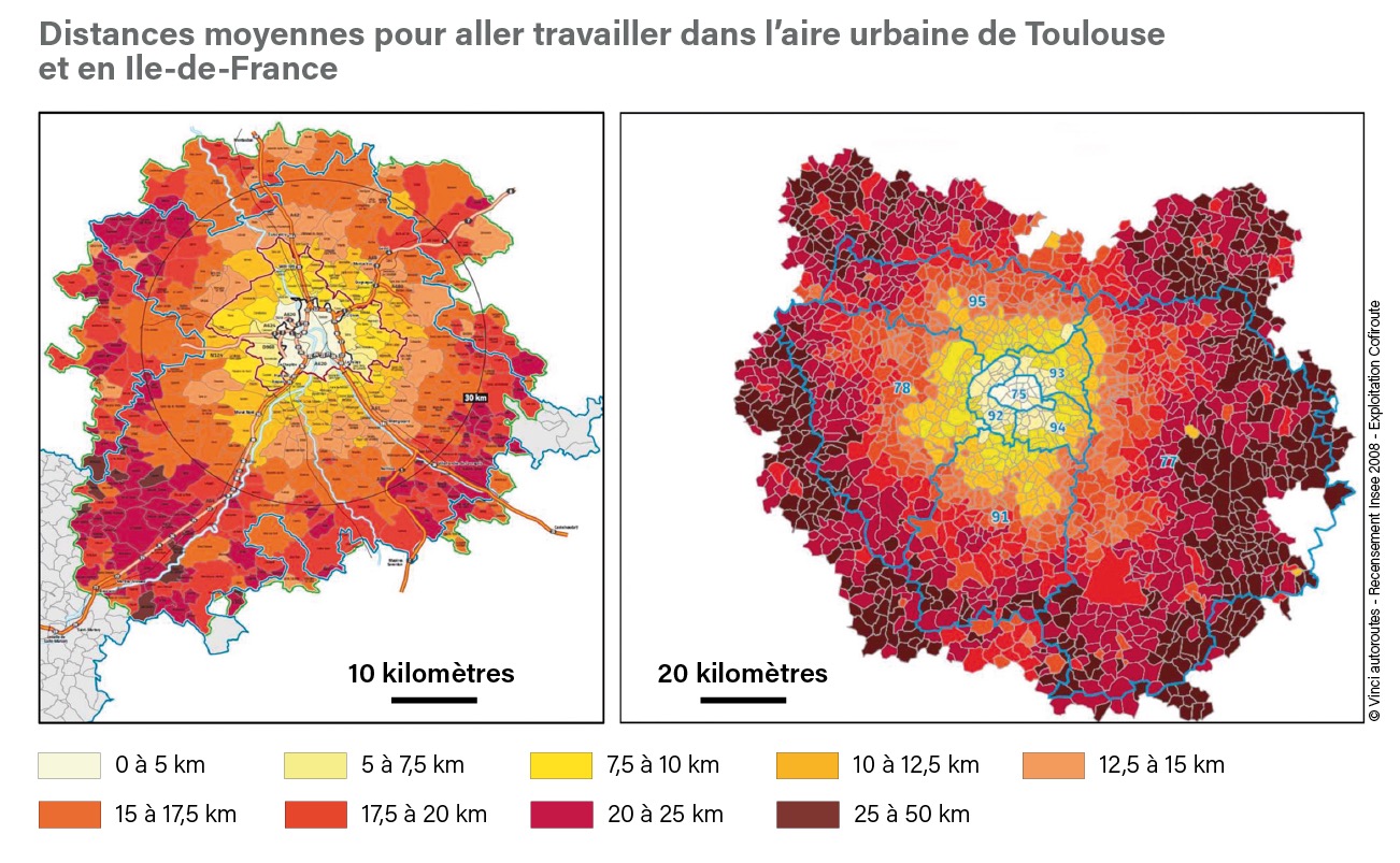 distances moyennes