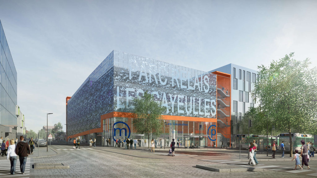 Rennes : Parc relais Les Gayeulles + gare de bus