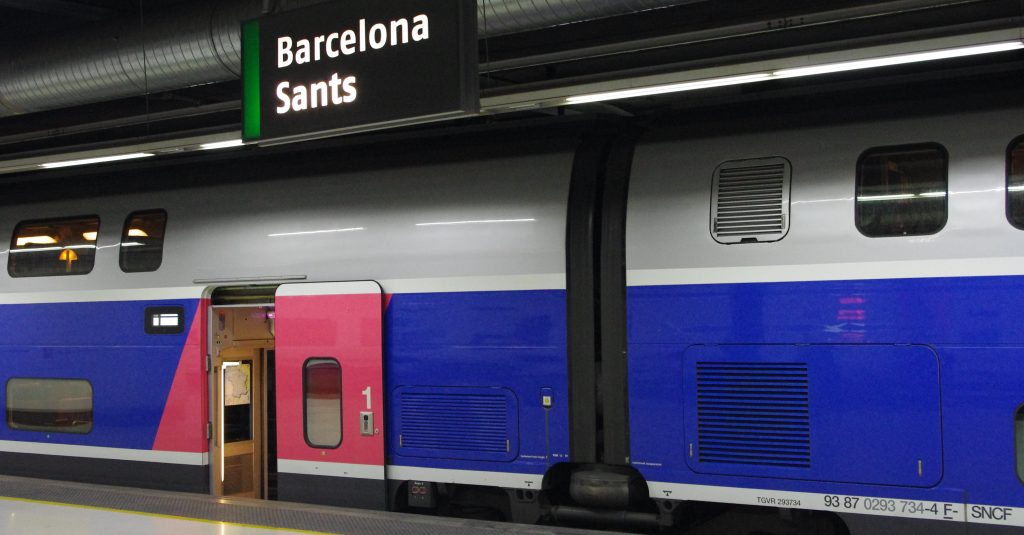 Ferrmed voit un haut potentiel pour la grande vitesse entre Paris et Barcelone 1 TGV à Barcelone