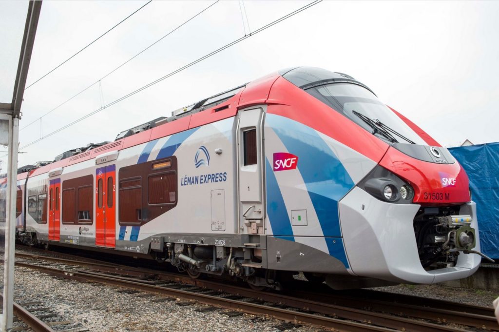 Présentatio du Léman Express à Reichshoffen le 10 avril 2019.