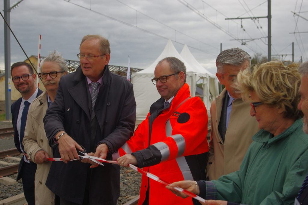 Inauguration de l'embranchement Mecateamplatform à Montceau-les-Mines