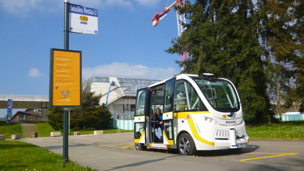 navette autonome navya campus renens