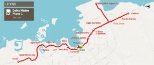doha metro red line map