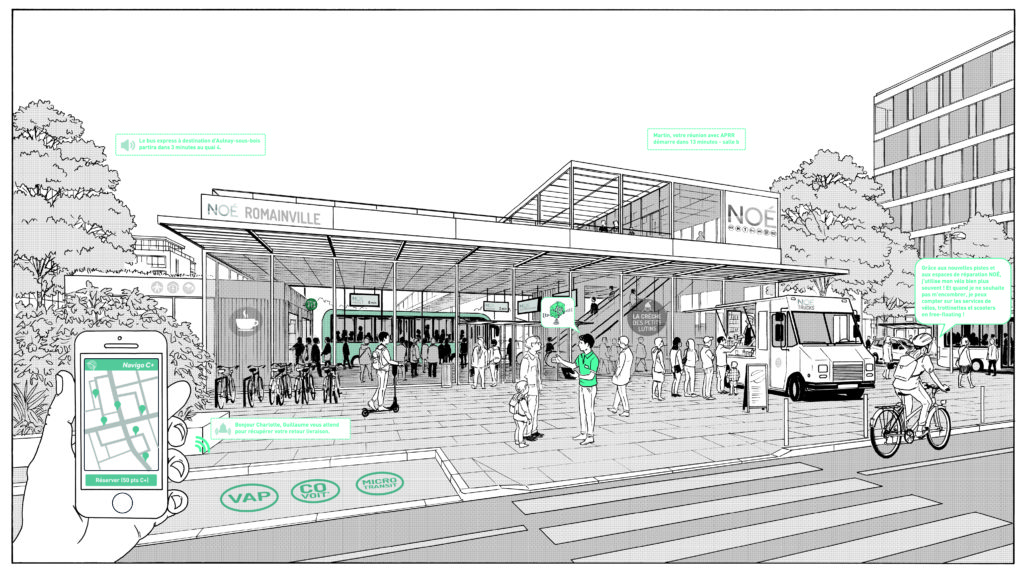 les stations noe des lieux de vie source atelier des mobilites illustration martin etienne