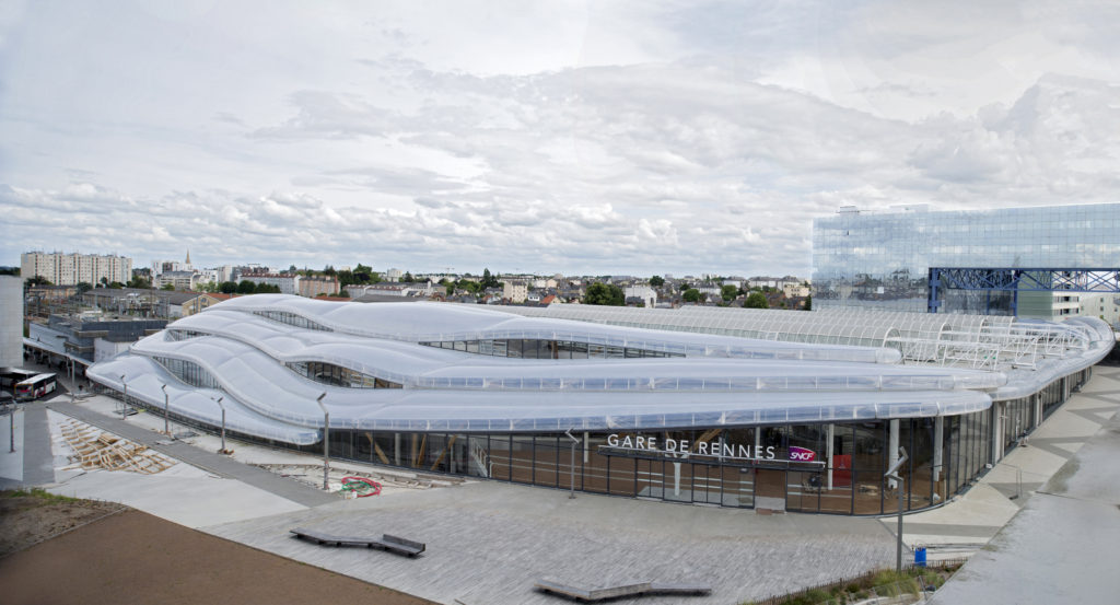 Pole d'echanges multimodal de Rennes - Vue aerienne (Juin 2019)