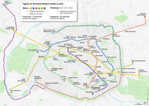 lignes de metro et tram en fonctionnement les nuits festives