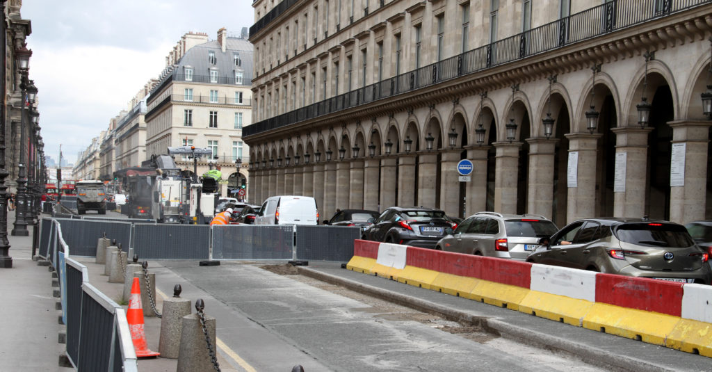 Travaux Paris rue de Rivoli 2019