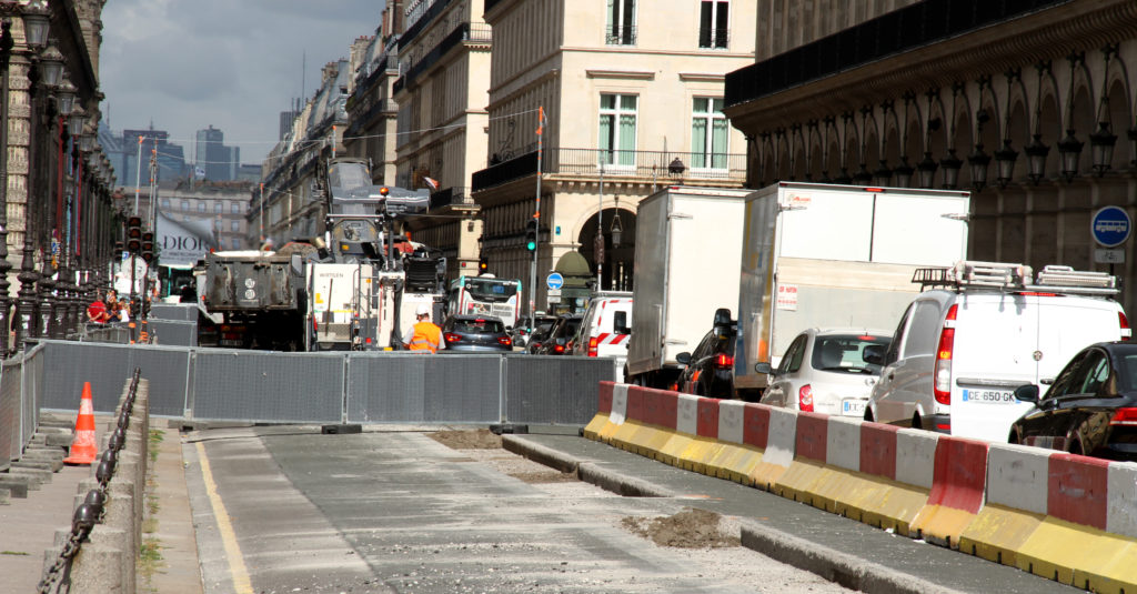 Travaux Paris rue de Rivoli 2019