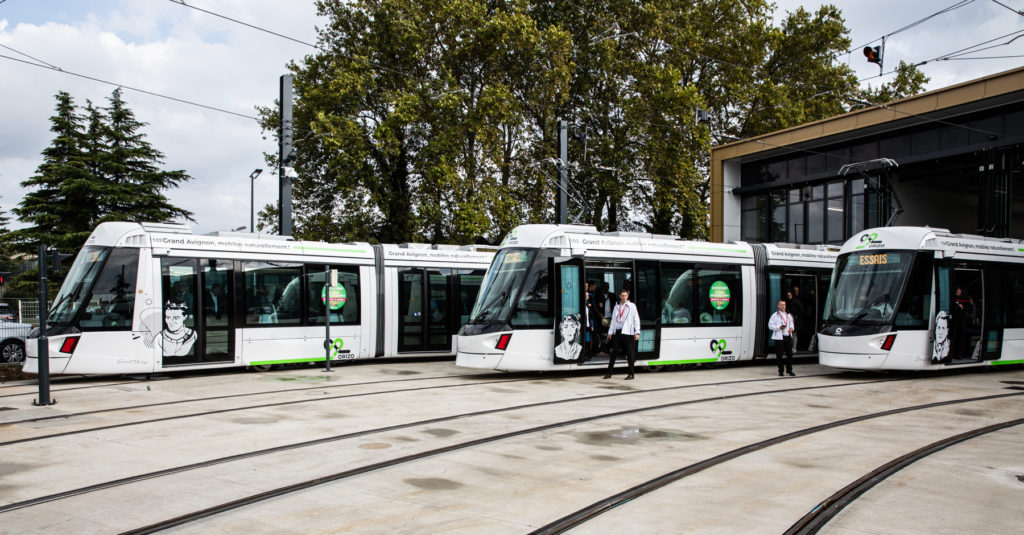 Le « tram du bonheur » inauguré à Avignon 7 Inauguration tramway Avignon