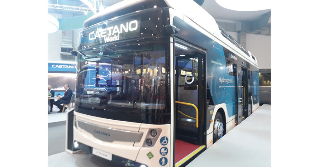 Bus à hydrogène Caetano.
