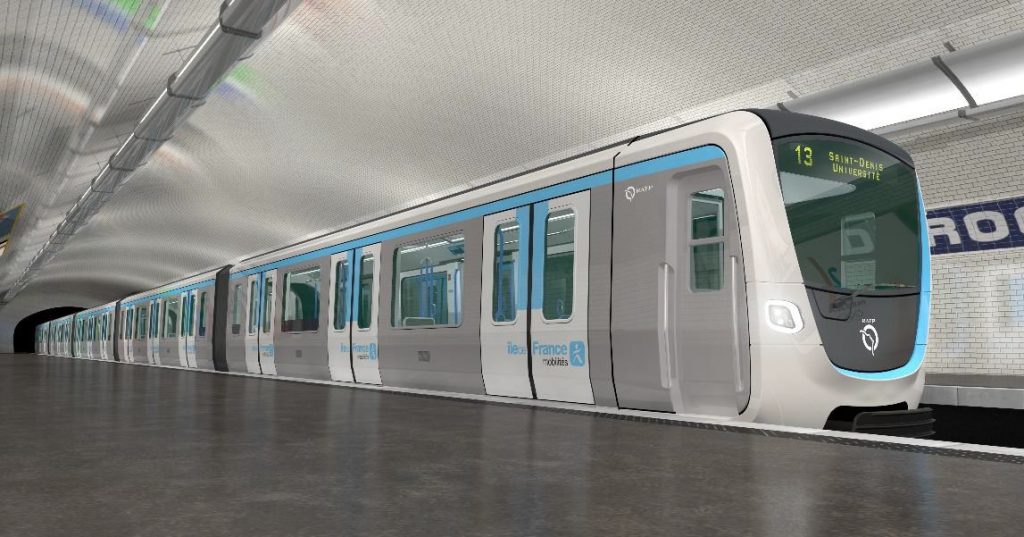 Future rame MF19 du métro parisien