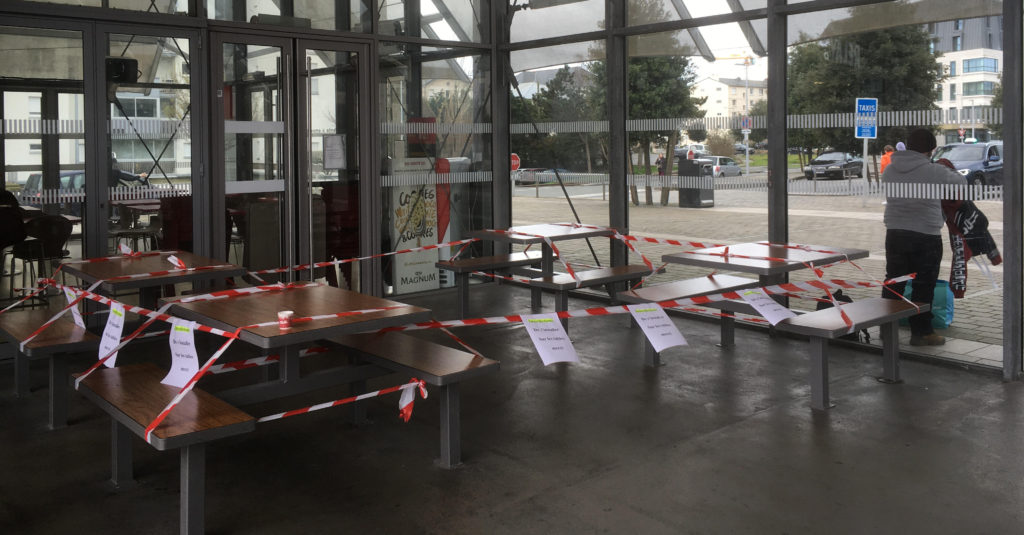 Gare de Saint-Malo lors du premier confinement
