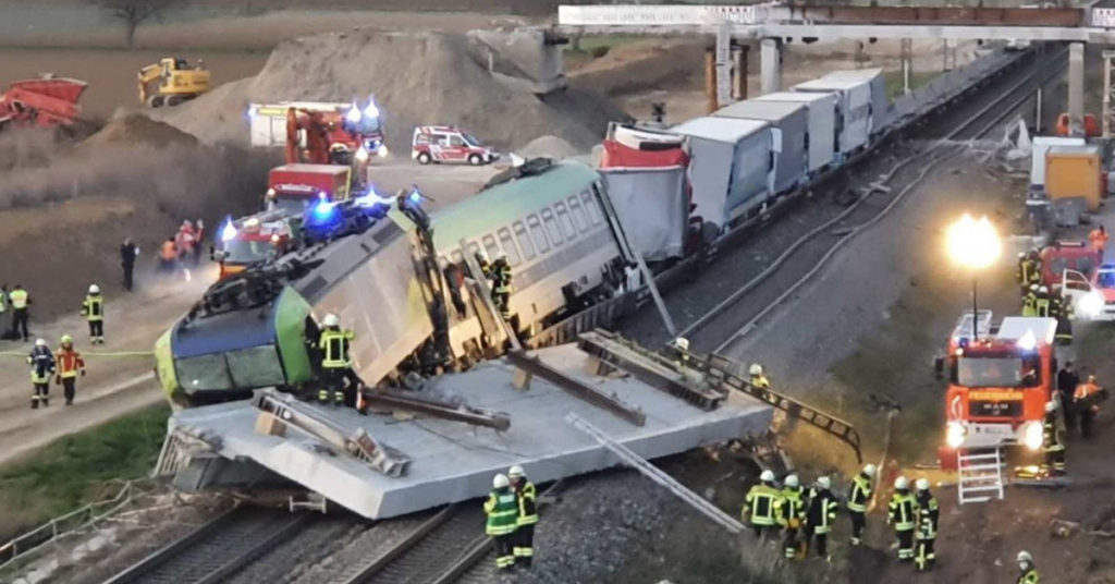 Accident ferroviaire à AUggen le 2 avril 2020.