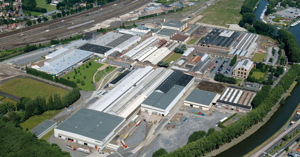 Usine Bombardier de Bruges (Belgique).