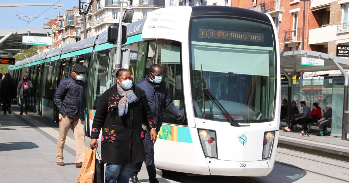 Tram masques Covid-19