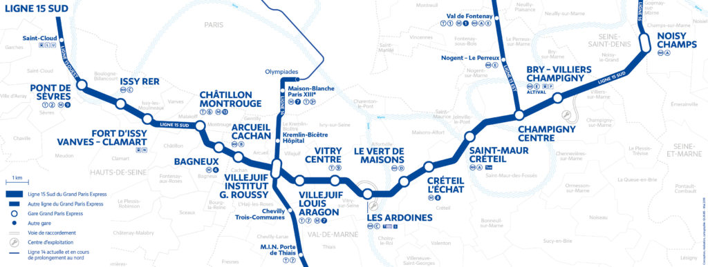 carte ligne 15 sud 0