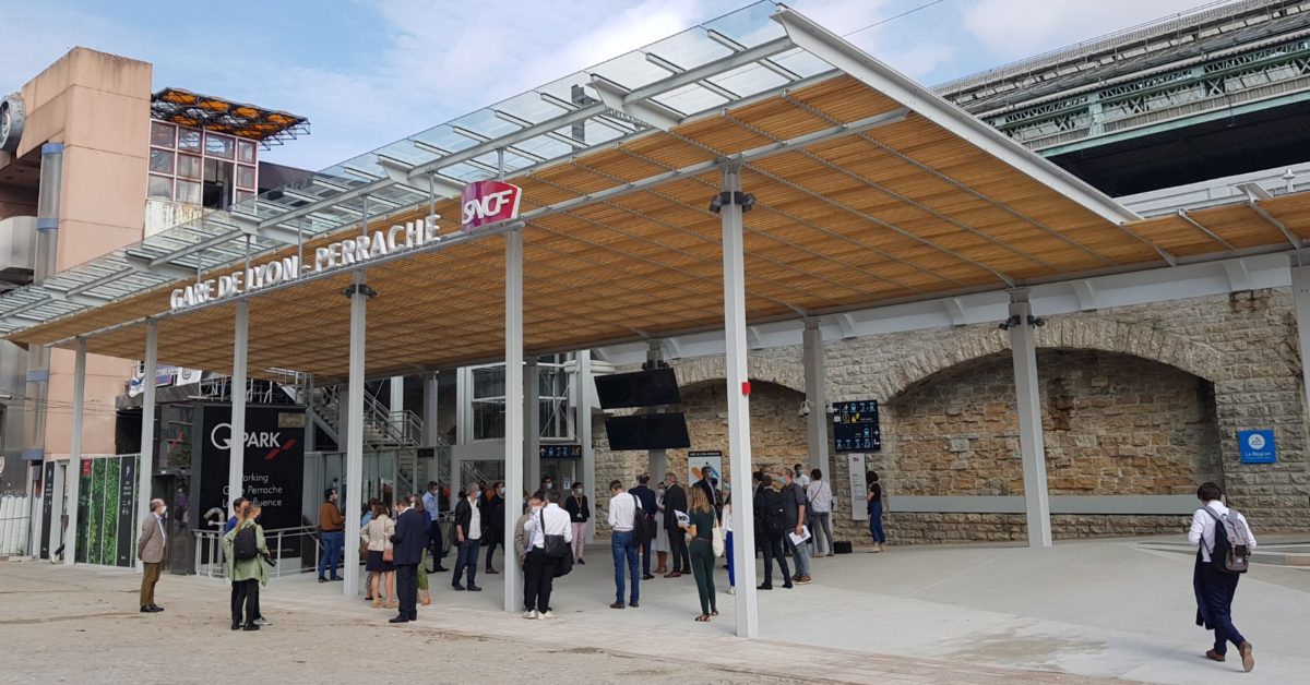 façade de la gare de Lyon-Perrache