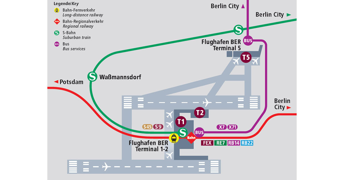 Carte Berlin aeroport