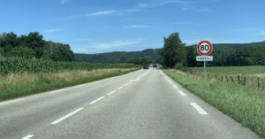 Route 80km/h campagne