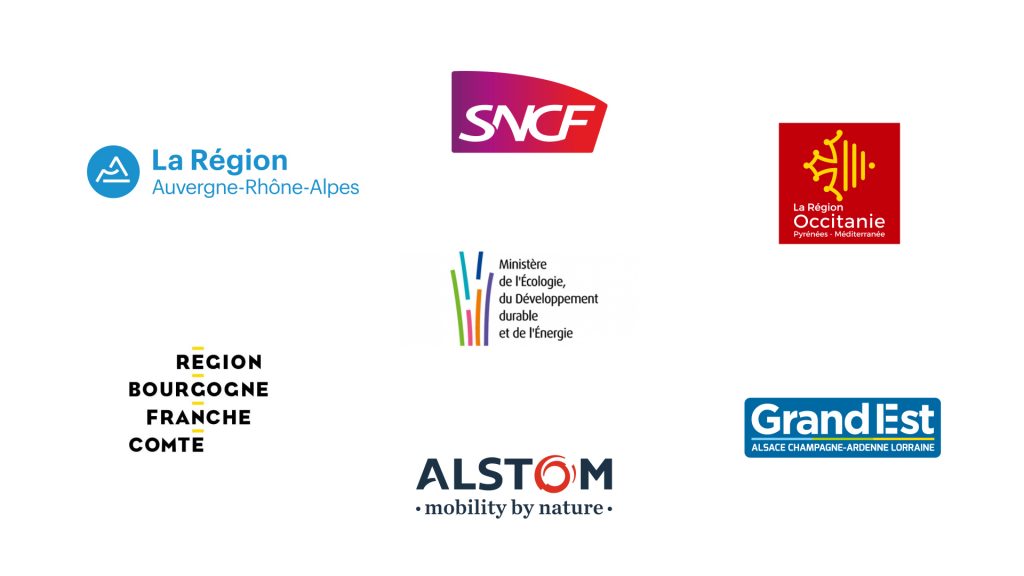 Quatre régions commandent les premiers trains à hydrogène français 10 Logos des acteurs du Coradia Polyvalent H2