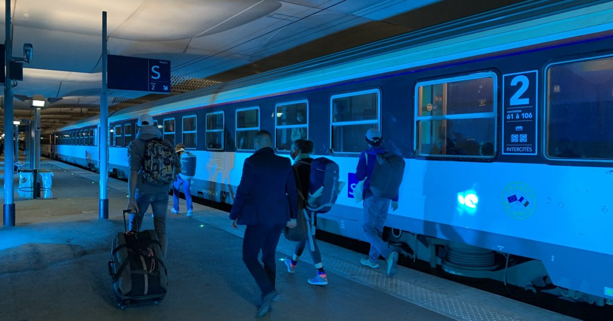 gare de Paris Austerlitz, le 20 mai 2021, relance du Paris-Nice de nuit