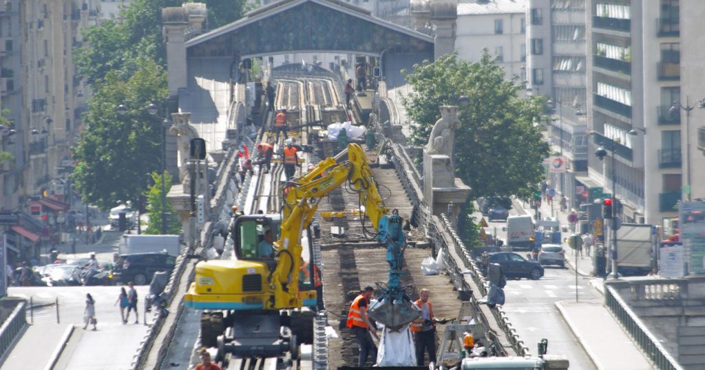 Travaux été
Viaduc de Passy
Métro ligne 6 RATP