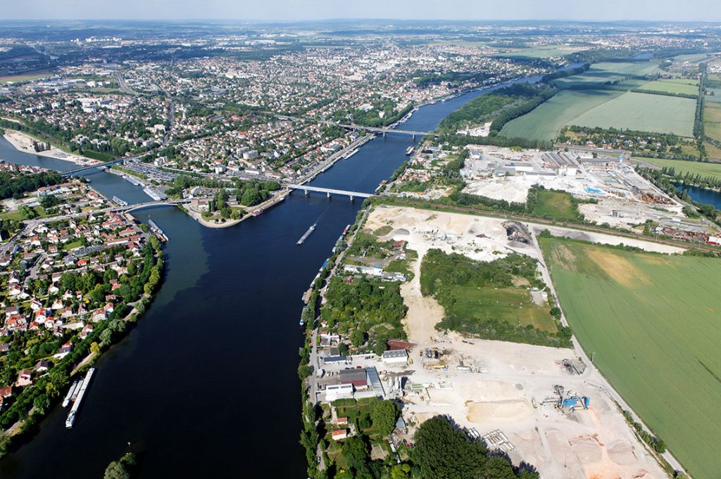 Canal Seine-Nord Europe : SNCF Réseau confie à Eiffage la réalisation des ouvrages de la ligne Amiens – Laon 3 le departement des yvelines region ile de france en vues aeriennes obliques
