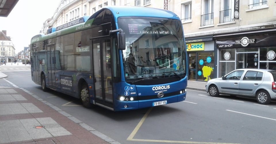 Bus BYD Corolis, l'exploitant des transports de l'agglomération beauvaisienne